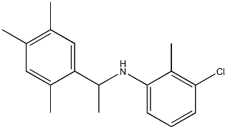 3-chloro-2-methyl-N-[1-(2,4,5-trimethylphenyl)ethyl]aniline Struktur