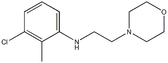 3-chloro-2-methyl-N-[2-(morpholin-4-yl)ethyl]aniline Struktur