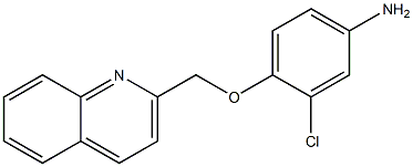 3-chloro-4-(quinolin-2-ylmethoxy)aniline Struktur