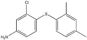 3-chloro-4-[(2,4-dimethylphenyl)sulfanyl]aniline Struktur