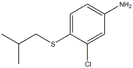 3-chloro-4-[(2-methylpropyl)sulfanyl]aniline Struktur