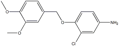 3-chloro-4-[(3,4-dimethoxybenzyl)oxy]aniline Struktur