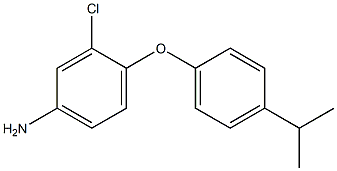 3-chloro-4-[4-(propan-2-yl)phenoxy]aniline Struktur