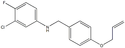 3-chloro-4-fluoro-N-{[4-(prop-2-en-1-yloxy)phenyl]methyl}aniline Struktur