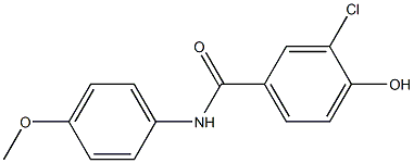 3-chloro-4-hydroxy-N-(4-methoxyphenyl)benzamide Struktur