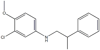 3-chloro-4-methoxy-N-(2-phenylpropyl)aniline Struktur