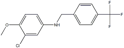 3-chloro-4-methoxy-N-{[4-(trifluoromethyl)phenyl]methyl}aniline Struktur