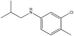 3-chloro-4-methyl-N-(2-methylpropyl)aniline Struktur