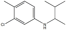 3-chloro-4-methyl-N-(3-methylbutan-2-yl)aniline Struktur