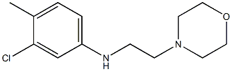 3-chloro-4-methyl-N-[2-(morpholin-4-yl)ethyl]aniline Struktur