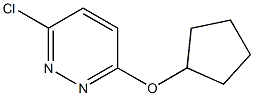 3-chloro-6-(cyclopentyloxy)pyridazine Struktur