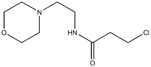 3-chloro-N-(2-morpholin-4-ylethyl)propanamide Struktur