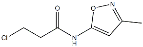 3-chloro-N-(3-methyl-1,2-oxazol-5-yl)propanamide Struktur