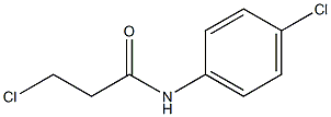 3-chloro-N-(4-chlorophenyl)propanamide Struktur