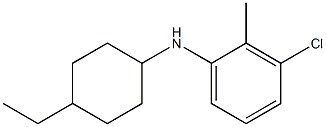 3-chloro-N-(4-ethylcyclohexyl)-2-methylaniline Struktur