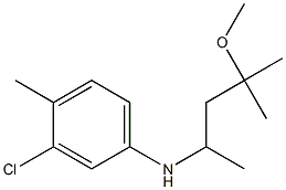 3-chloro-N-(4-methoxy-4-methylpentan-2-yl)-4-methylaniline Struktur