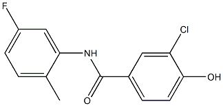 3-chloro-N-(5-fluoro-2-methylphenyl)-4-hydroxybenzamide Struktur