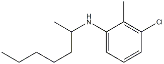 3-chloro-N-(heptan-2-yl)-2-methylaniline Struktur