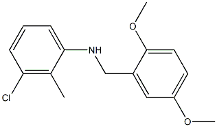 3-chloro-N-[(2,5-dimethoxyphenyl)methyl]-2-methylaniline Struktur