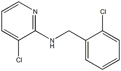 3-chloro-N-[(2-chlorophenyl)methyl]pyridin-2-amine Struktur