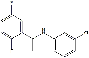 3-chloro-N-[1-(2,5-difluorophenyl)ethyl]aniline Struktur