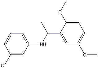 3-chloro-N-[1-(2,5-dimethoxyphenyl)ethyl]aniline Struktur