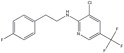 3-chloro-N-[2-(4-fluorophenyl)ethyl]-5-(trifluoromethyl)pyridin-2-amine Struktur