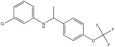 3-chloro-N-{1-[4-(trifluoromethoxy)phenyl]ethyl}aniline Struktur