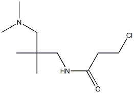 3-chloro-N-{2-[(dimethylamino)methyl]-2-methylpropyl}propanamide Struktur