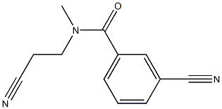 3-cyano-N-(2-cyanoethyl)-N-methylbenzamide Struktur