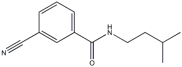 3-cyano-N-(3-methylbutyl)benzamide Struktur