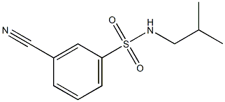 3-cyano-N-isobutylbenzenesulfonamide Struktur