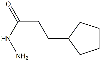 3-cyclopentylpropanohydrazide Struktur