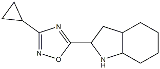 3-cyclopropyl-5-(octahydro-1H-indol-2-yl)-1,2,4-oxadiazole Struktur