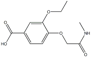 3-ethoxy-4-[2-(methylamino)-2-oxoethoxy]benzoic acid Struktur