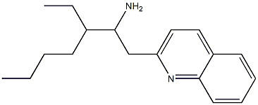 3-ethyl-1-(quinolin-2-yl)heptan-2-amine Struktur