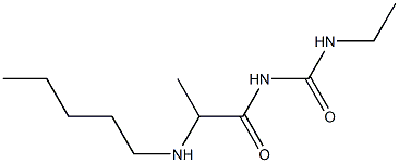 3-ethyl-1-[2-(pentylamino)propanoyl]urea Struktur