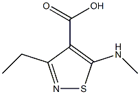 3-ethyl-5-(methylamino)isothiazole-4-carboxylic acid Struktur