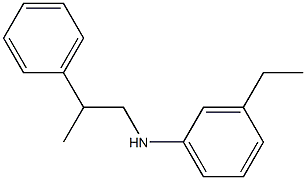 3-ethyl-N-(2-phenylpropyl)aniline Struktur