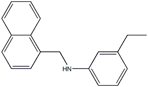 3-ethyl-N-(naphthalen-1-ylmethyl)aniline Struktur