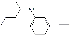 3-ethynyl-N-(pentan-2-yl)aniline Struktur