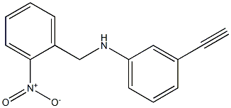 3-ethynyl-N-[(2-nitrophenyl)methyl]aniline Struktur