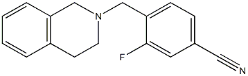 3-fluoro-4-(1,2,3,4-tetrahydroisoquinolin-2-ylmethyl)benzonitrile Struktur