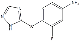 3-fluoro-4-(1H-1,2,4-triazol-5-ylsulfanyl)aniline Struktur