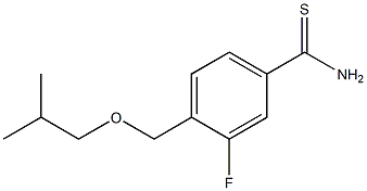 3-fluoro-4-(isobutoxymethyl)benzenecarbothioamide Struktur