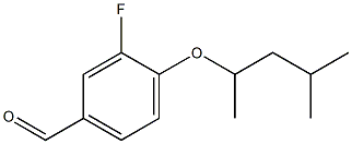 3-fluoro-4-[(4-methylpentan-2-yl)oxy]benzaldehyde Struktur