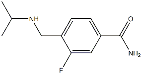 3-fluoro-4-[(isopropylamino)methyl]benzamide Struktur