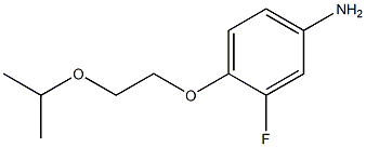 3-fluoro-4-[2-(propan-2-yloxy)ethoxy]aniline Struktur