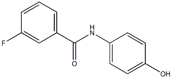 3-fluoro-N-(4-hydroxyphenyl)benzamide Struktur