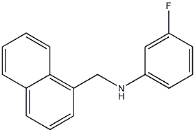 3-fluoro-N-(naphthalen-1-ylmethyl)aniline Struktur